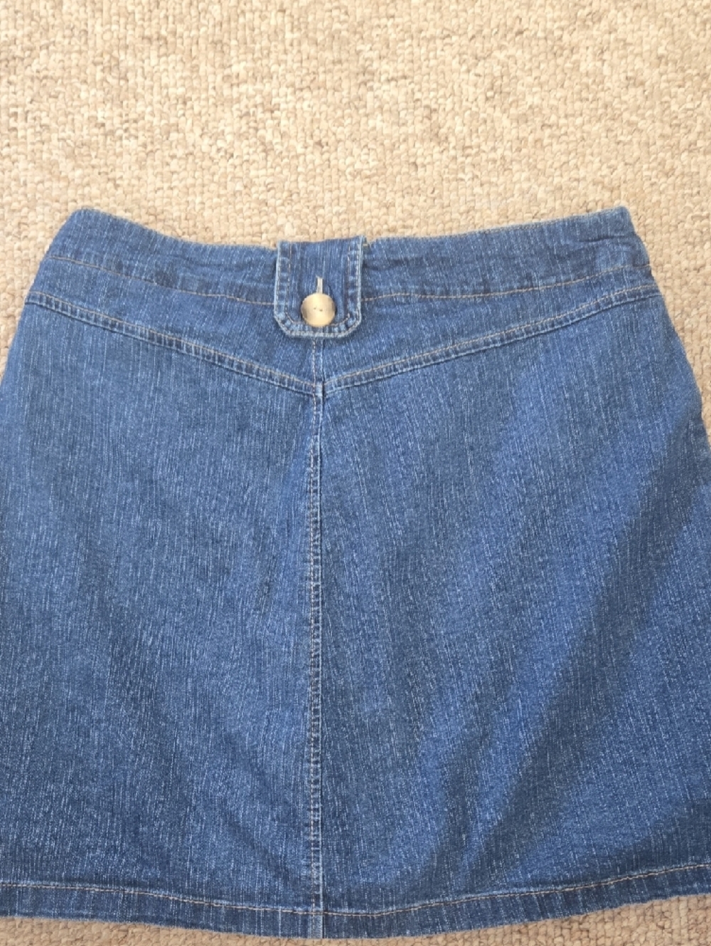 White Stag Blue Denim Mini Skort – Size 10 Y2K Retro Casual Style - Picture 8 of 10